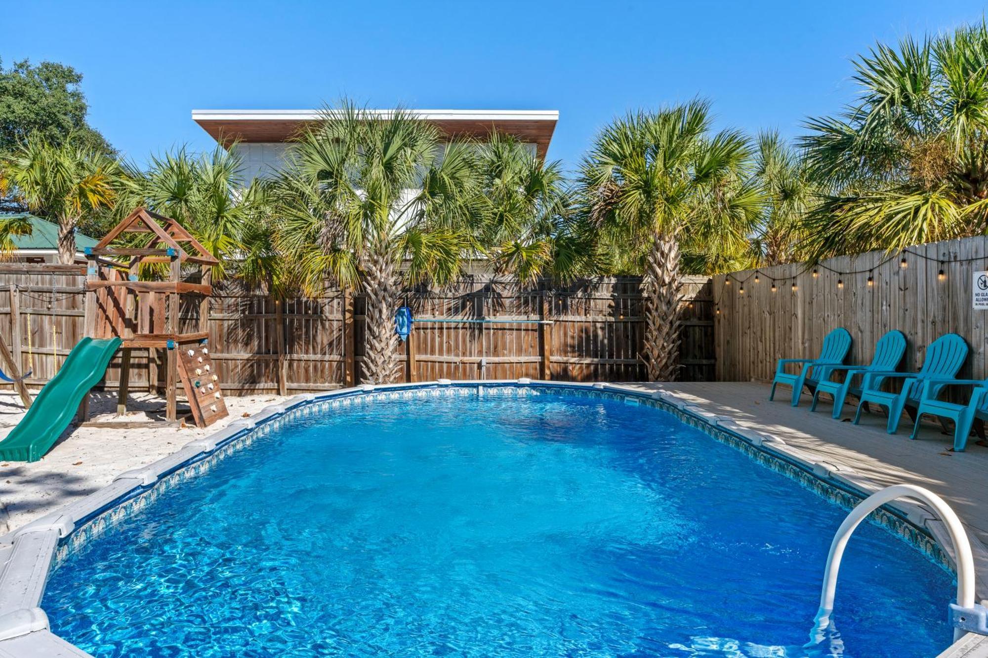 Zula Beach Vacation Home, Sleeps 16, Private Heated Pool, 4Min Walk To The Beach, Pets Welcome, Fenced Yard Destin Bagian luar foto