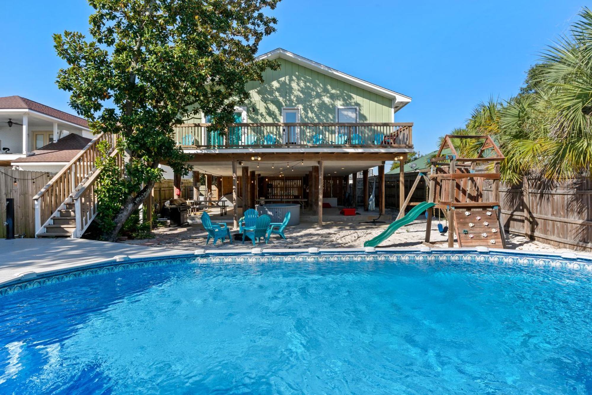 Zula Beach Vacation Home, Sleeps 16, Private Heated Pool, 4Min Walk To The Beach, Pets Welcome, Fenced Yard Destin Bagian luar foto