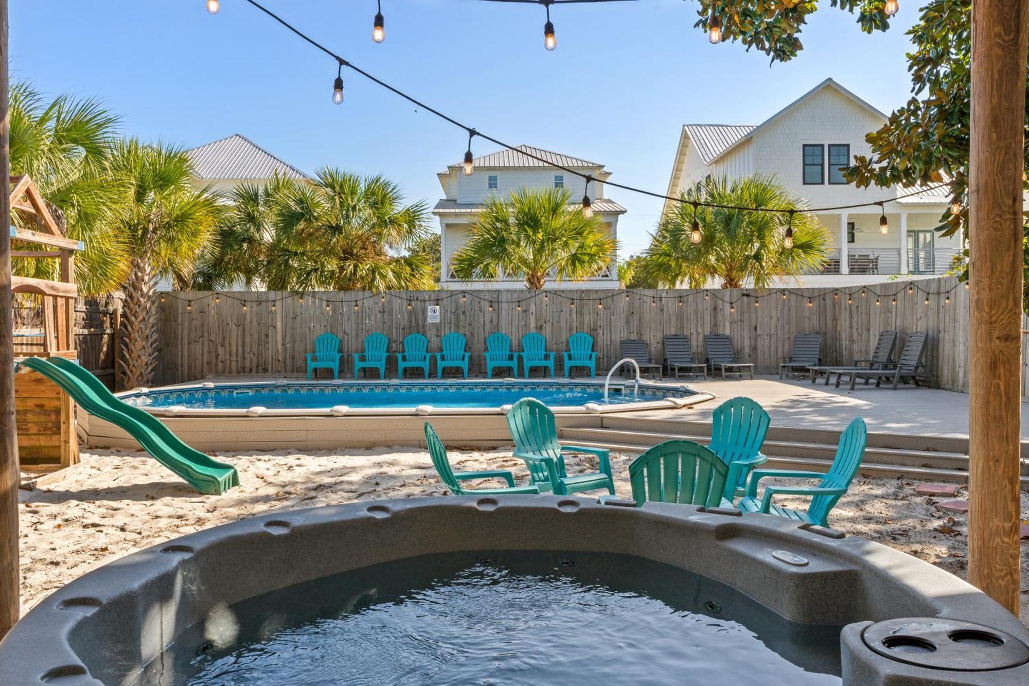 Zula Beach Vacation Home, Sleeps 16, Private Heated Pool, 4Min Walk To The Beach, Pets Welcome, Fenced Yard Destin Bagian luar foto